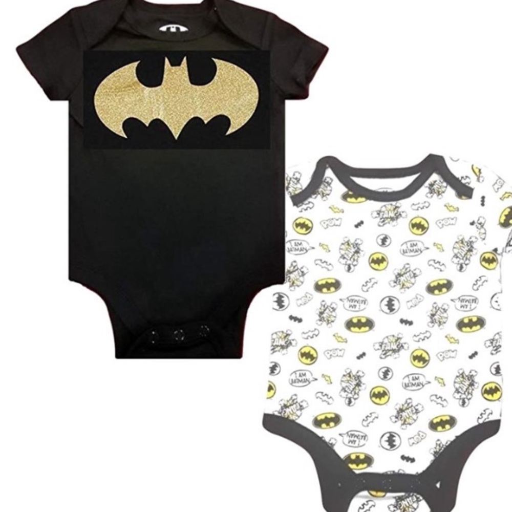 Batman Baby Boys Onesie 2 pack. New with tags. 12 month.